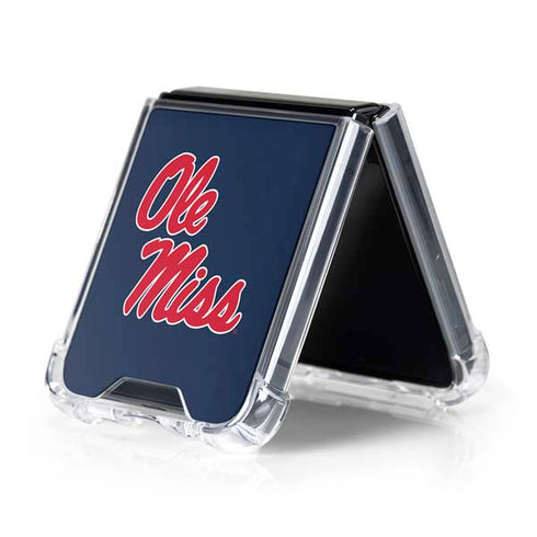 University of Mississippi Rebels Ole Miss Galaxy Z Flip5 5G Clear Case