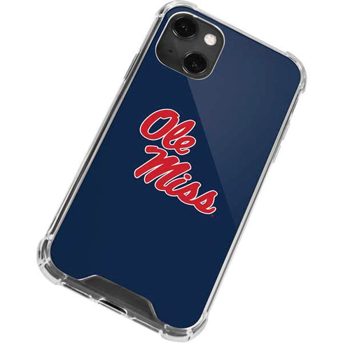 University of Mississippi Rebels Ole Miss iPhone 13 Mini Clear Case