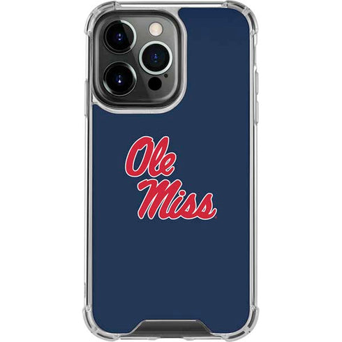 University of Mississippi Rebels Ole Miss iPhone 15 Pro Clear Case