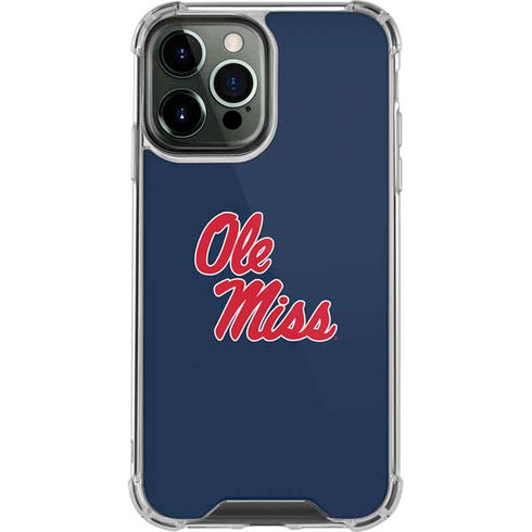 University of Mississippi Rebels Ole Miss iPhone 14 Pro Max Clear Case
