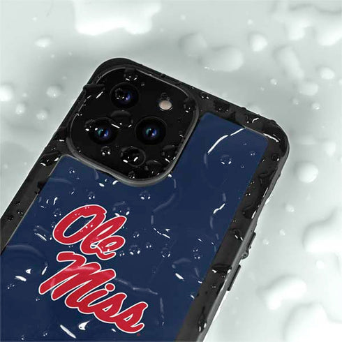 University of Mississippi Rebels Ole Miss iPhone 14 Pro Max Waterproof Case