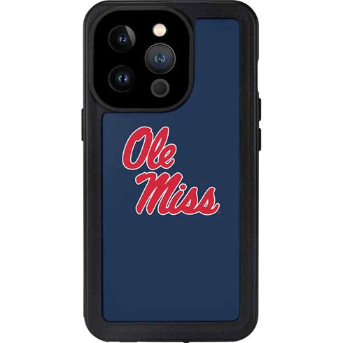 University of Mississippi Rebels Ole Miss iPhone 14 Pro Waterproof Case