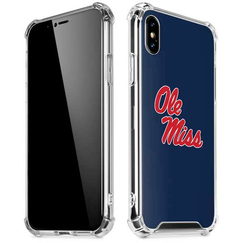 University of Mississippi Rebels Ole Miss iPhone XS Max Clear Case