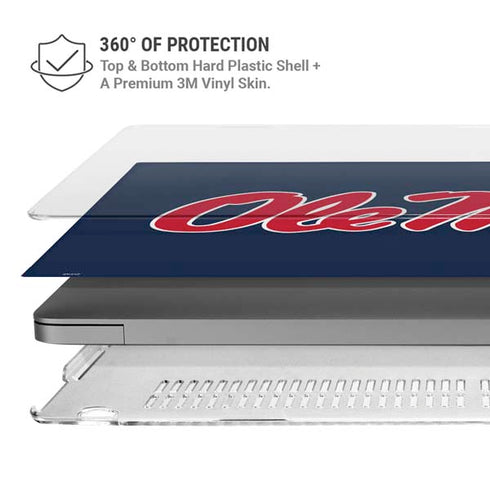 University of Mississippi Rebels Ole Miss MacBook Pro 16in (2021-25) Case plus Skin