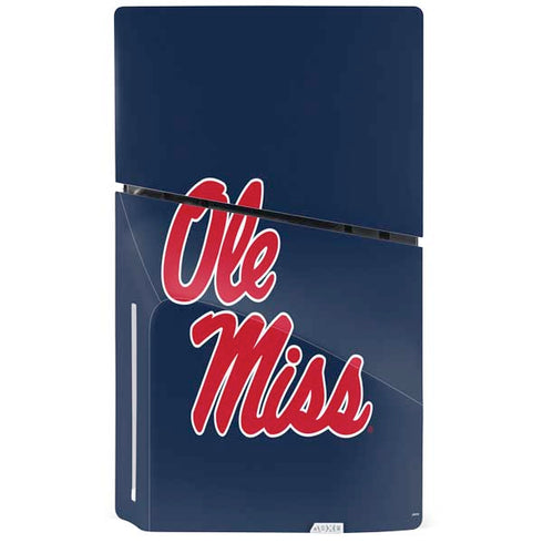 University of Mississippi Rebels Ole Miss PS5 Slim Disk Console Skin
