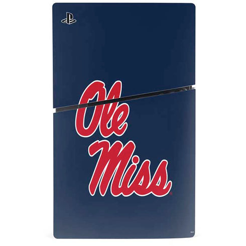 University of Mississippi Rebels Ole Miss PS5 Slim Digital Edition Bundle Skin