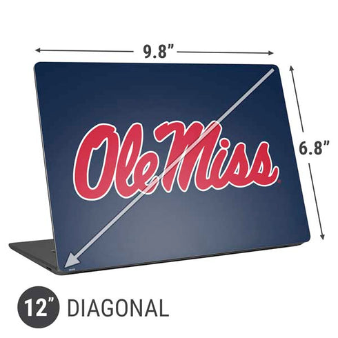 University of Mississippi Rebels Ole Miss Universal Laptop 12in (9.8 x 6.8in) Skin