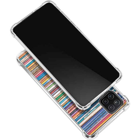 Records Music Galaxy A12 Clear Case