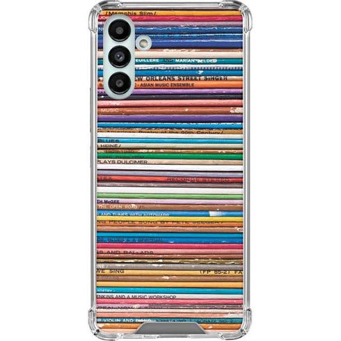 Records Music Galaxy A13 5G Clear Case