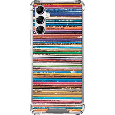 Records Music Galaxy A14 5G Clear Case