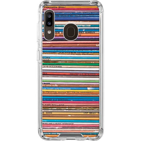 Records Music Galaxy A30 Clear Case