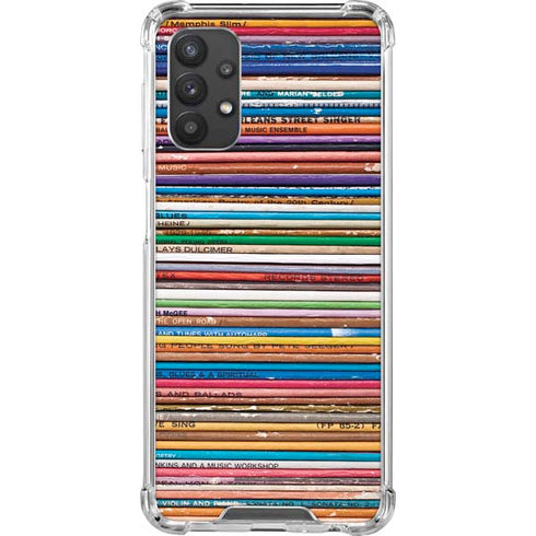Records Music Galaxy A32 5G Clear Case