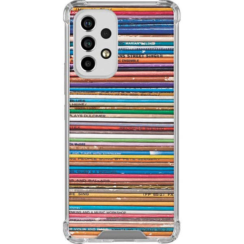 Records Music Galaxy A53 5G Clear Case