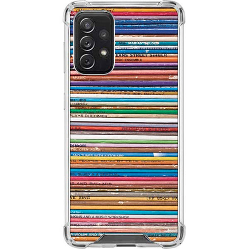 Records Music Galaxy A72 5G Clear Case