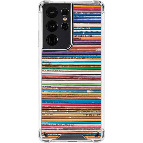 Records Music Galaxy S21 Ultra 5G Clear Case
