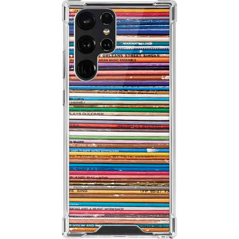 Records Music Galaxy S22 Ultra Clear Case