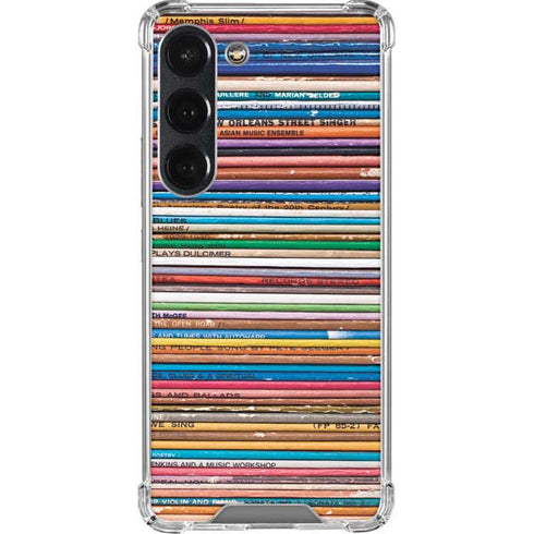 Records Music Galaxy S23 Clear Case