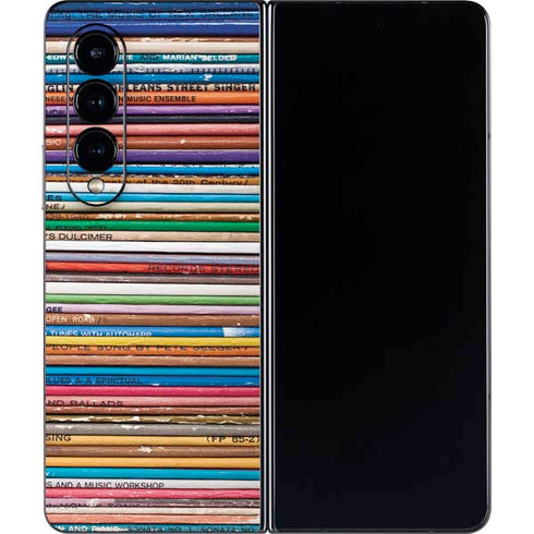 Records Music Galaxy Z Fold4 5G Skin