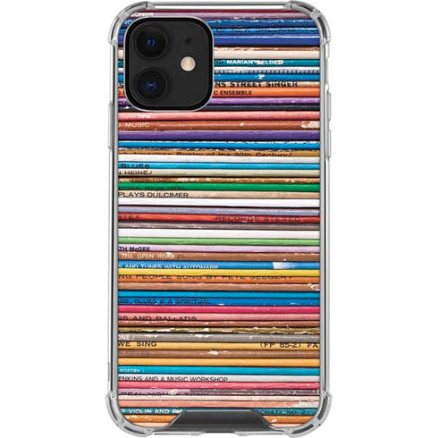 Records Music iPhone 12 Clear Case