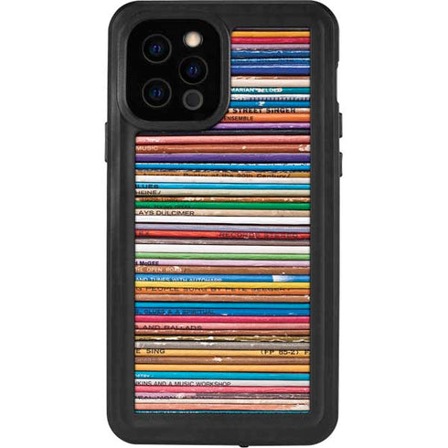 Records Music iPhone 12 Pro Waterproof Case
