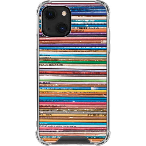 Records Music iPhone 14 Plus Clear Case