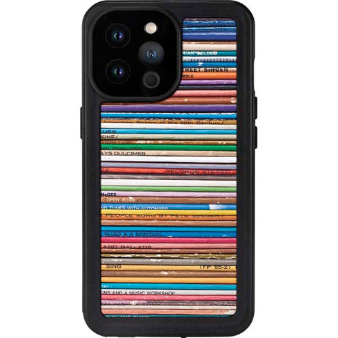 Records Music iPhone 14 Pro Max Waterproof Case