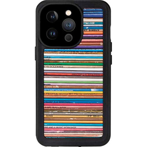 Records Music iPhone 14 Pro Waterproof Case