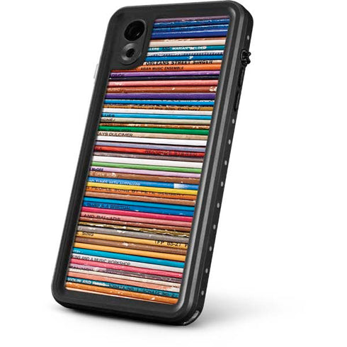 Records Music iPhone XR Waterproof Case