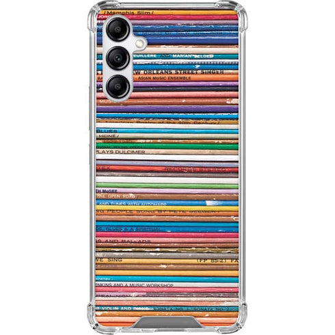 Records Music Galaxy A15 5G Clear Case