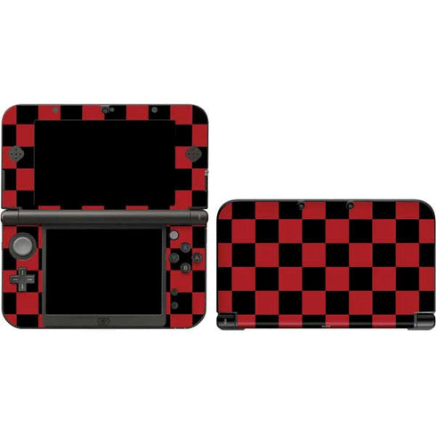 Red and Black Checkerboard 3DS XL 2015 Skin