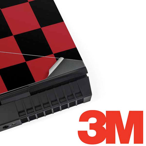 Red and Black Checkerboard Dell Alienware Skin