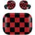 Red and Black Checkerboard Amazon Echo Buds Skin