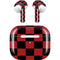 Red and Black Checkerboard Apple AirPods (3rd Gen 2021) Skin