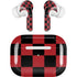 Red and Black Checkerboard Apple AirPods Pro Skin