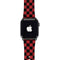 Red and Black Checkerboard Apple Watch Band 42-44mm