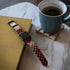 Red and Black Checkerboard Apple Watch Band 42-44mm