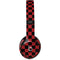 Red and Black Checkerboard Beats Solo 2 Wired Skin