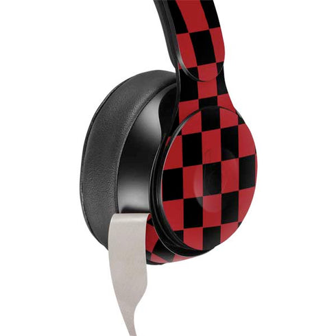 Red and Black Checkerboard Beats Solo Pro Skin