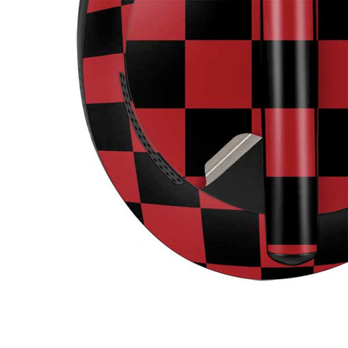 Red and Black Checkerboard Bose Noise Cancelling Headphones 700 Skin