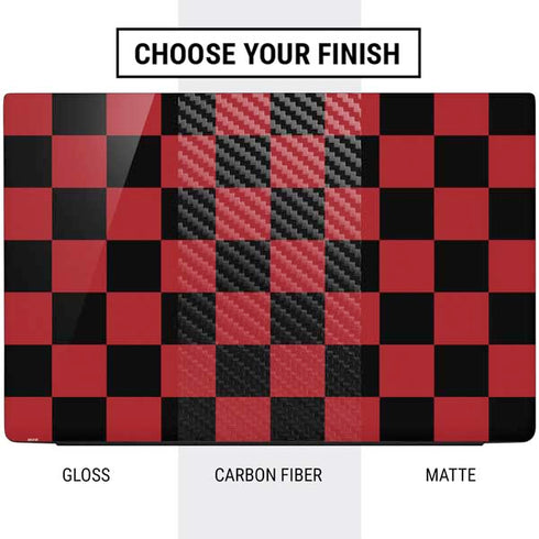 Red and Black Checkerboard Dell Vostro Skin