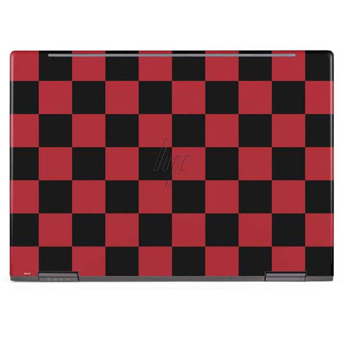 Red and Black Checkerboard HP Envy Skin