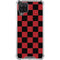 Red and Black Checkerboard Galaxy A12 Clear Case