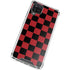 Red and Black Checkerboard Galaxy A12 Clear Case