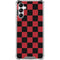 Red and Black Checkerboard Galaxy A14 5G Clear Case