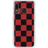 Red and Black Checkerboard Galaxy A20 Clear Case