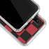 Red and Black Checkerboard Galaxy A20 Clear Case