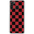 Red and Black Checkerboard Galaxy A21 Clear Case