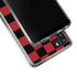 Red and Black Checkerboard Galaxy A21 Clear Case