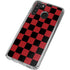 Red and Black Checkerboard Galaxy A21 Clear Case