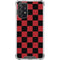 Red and Black Checkerboard Galaxy A72 5G Clear Case